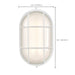 Bulk Head Nuvo 62-1390 LED Oval Bulk Head Fixture - White Finish with White Glass Nuvo