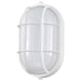 Bulk Head Nuvo 62-1390 LED Oval Bulk Head Fixture - White Finish with White Glass Nuvo