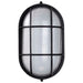 Bulk Head Nuvo 62-1391 LED Oval Bulk Head Fixture - Black Finish with White Glass Nuvo