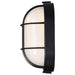 Bulk Head Nuvo 62-1391 LED Oval Bulk Head Fixture - Black Finish with White Glass Nuvo