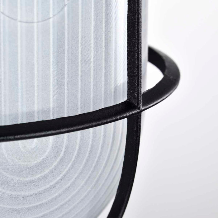 Bulk Head Nuvo 62-1391 LED Oval Bulk Head Fixture - Black Finish with White Glass Nuvo