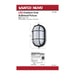 Bulk Head Nuvo 62-1391 LED Oval Bulk Head Fixture - Black Finish with White Glass Nuvo