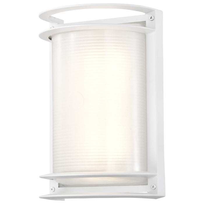 Bulk Head Nuvo 62-1393 LED Rectangular Bulk Head Fixture - White Finish with White Glass Nuvo