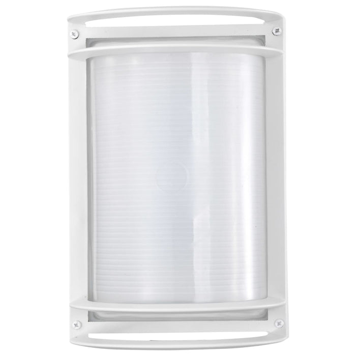 Bulk Head Nuvo 62-1393 LED Rectangular Bulk Head Fixture - White Finish with White Glass Nuvo