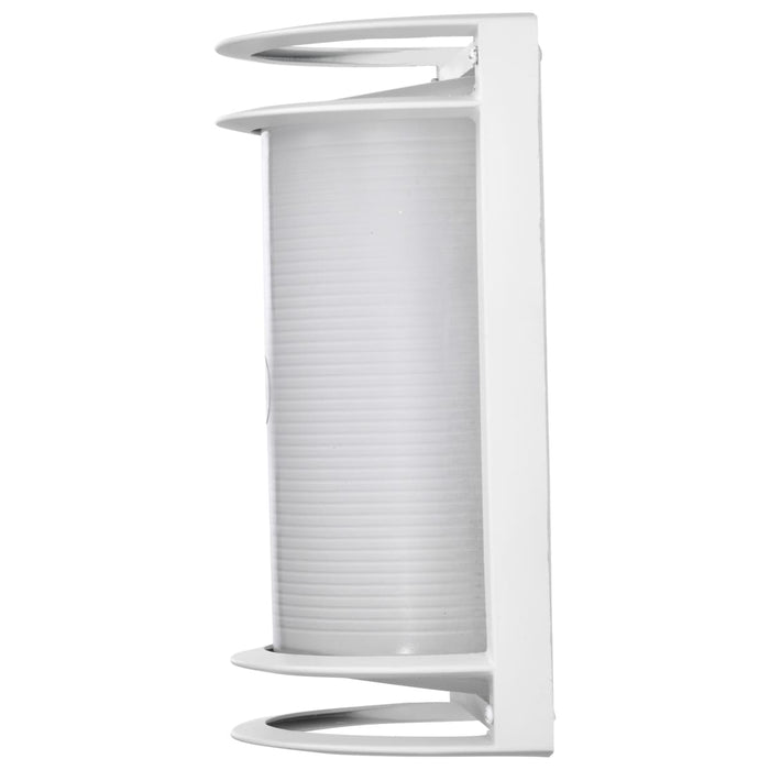 Bulk Head Nuvo 62-1393 LED Rectangular Bulk Head Fixture - White Finish with White Glass Nuvo