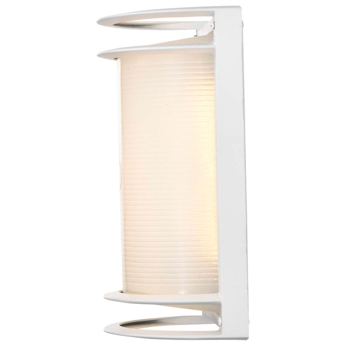 Bulk Head Nuvo 62-1393 LED Rectangular Bulk Head Fixture - White Finish with White Glass Nuvo