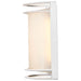 Bulk Head Nuvo 62-1393 LED Rectangular Bulk Head Fixture - White Finish with White Glass Nuvo