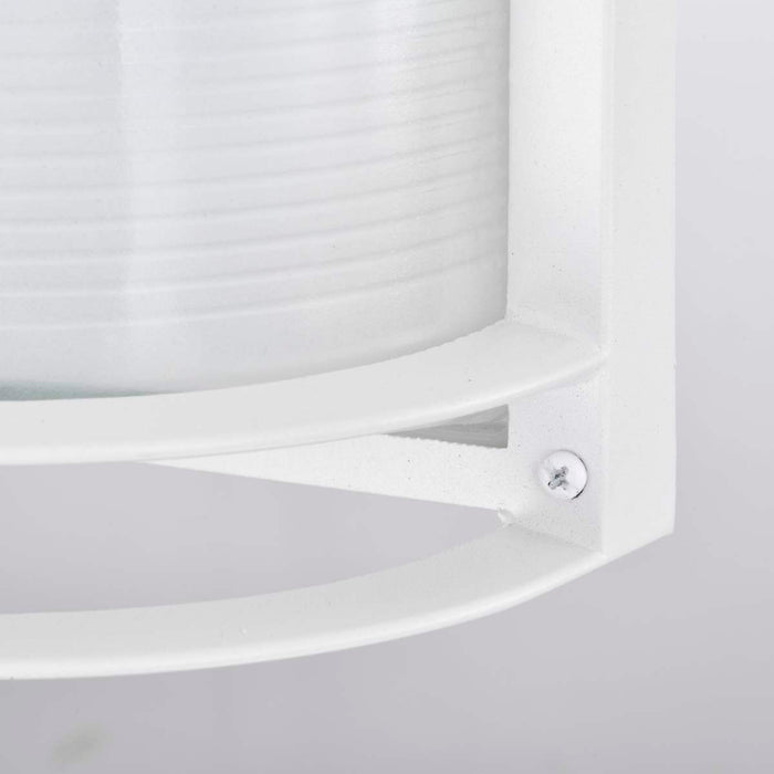 Bulk Head Nuvo 62-1393 LED Rectangular Bulk Head Fixture - White Finish with White Glass Nuvo