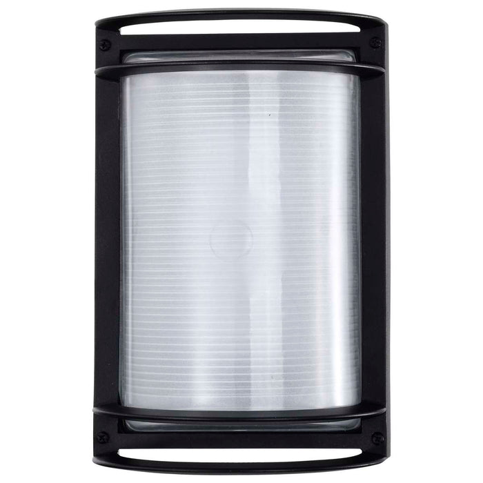 Bulk Head Nuvo 62-1394 LED Rectangular Bulk Head Fixture - Black Finish with White Glass Nuvo
