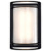 Bulk Head Nuvo 62-1394 LED Rectangular Bulk Head Fixture - Black Finish with White Glass Nuvo