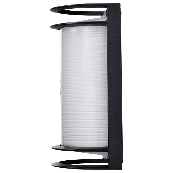 Bulk Head Nuvo 62-1394 LED Rectangular Bulk Head Fixture - Black Finish with White Glass Nuvo