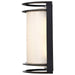 Bulk Head Nuvo 62-1394 LED Rectangular Bulk Head Fixture - Black Finish with White Glass Nuvo
