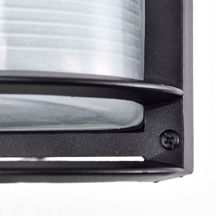 Bulk Head Nuvo 62-1394 LED Rectangular Bulk Head Fixture - Black Finish with White Glass Nuvo