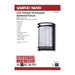 Bulk Head Nuvo 62-1394 LED Rectangular Bulk Head Fixture - Black Finish with White Glass Nuvo