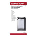 Bulk Head Nuvo 62-1394 LED Rectangular Bulk Head Fixture - Black Finish with White Glass Nuvo