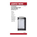 Bulk Head Nuvo 62-1394 LED Rectangular Bulk Head Fixture - Black Finish with White Glass Nuvo
