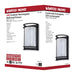 Bulk Head Nuvo 62-1394 LED Rectangular Bulk Head Fixture - Black Finish with White Glass Nuvo