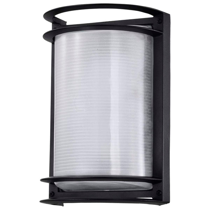 Bulk Head Nuvo 62-1394 LED Rectangular Bulk Head Fixture - Black Finish with White Glass Nuvo