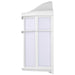 Bulk Head Nuvo 62-1396 LED Cage Lantern Fixture - White Finish with White Linen Acrylic Nuvo