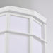 Bulk Head Nuvo 62-1396 LED Cage Lantern Fixture - White Finish with White Linen Acrylic Nuvo