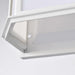 Bulk Head Nuvo 62-1396 LED Cage Lantern Fixture - White Finish with White Linen Acrylic Nuvo