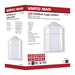 Bulk Head Nuvo 62-1396 LED Cage Lantern Fixture - White Finish with White Linen Acrylic Nuvo
