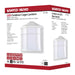 Bulk Head Nuvo 62-1396 LED Cage Lantern Fixture - White Finish with White Linen Acrylic Nuvo