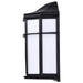 Bulk Head Nuvo 62-1397 LED Cage Lantern Fixture - Black Finish with White Linen Acrylic Nuvo