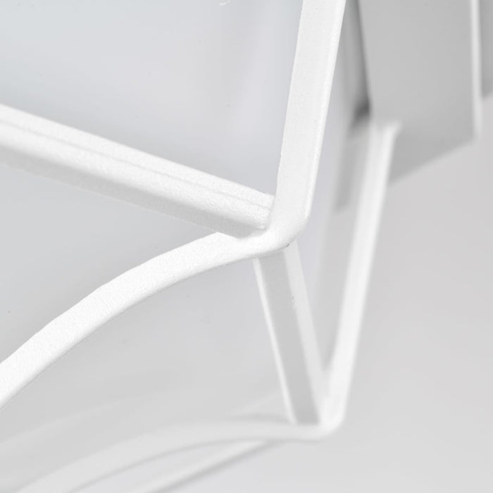 Bulk Head Nuvo 62-1399 LED Spider Cage Fixture - White Finish with Frosted Glass Nuvo