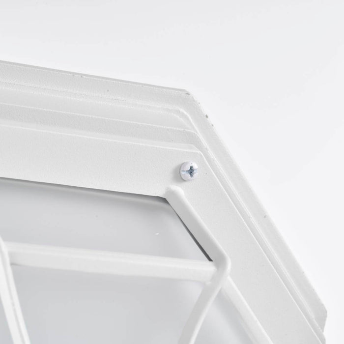 Bulk Head Nuvo 62-1399 LED Spider Cage Fixture - White Finish with Frosted Glass Nuvo
