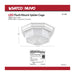 Bulk Head Nuvo 62-1399 LED Spider Cage Fixture - White Finish with Frosted Glass Nuvo
