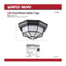 Bulk Head Nuvo 62-1400 LED Spider Cage Fixture - Black Finish with Frosted Glass Nuvo