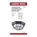 Bulk Head Nuvo 62-1400 LED Spider Cage Fixture - Black Finish with Frosted Glass Nuvo