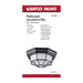 Bulk Head Nuvo 62-1400 LED Spider Cage Fixture - Black Finish with Frosted Glass Nuvo
