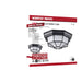 Bulk Head Nuvo 62-1400 LED Spider Cage Fixture - Black Finish with Frosted Glass Nuvo
