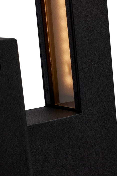 Sconce Nuvo 62-1425 Raven LED Outdoor Sconce - 10 Inch - Textured Matte Black Finish - 8 Watts - 3000K Nuvo