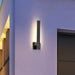 Sconce Nuvo 62-1426 Raven LED Outdoor Sconce - 18 Inch - Textured Matte Black Finish - 15 Watts - 3000K Nuvo