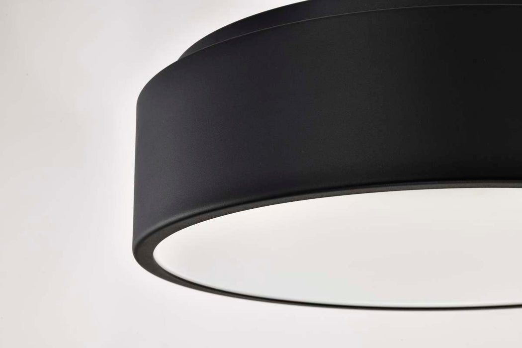 Flush Mount Nuvo 62-1452R1 Orbit - 20 Watt LED Flush Mount - CCT Selectable 3000K/4000K/5000K - Black Finish Nuvo
