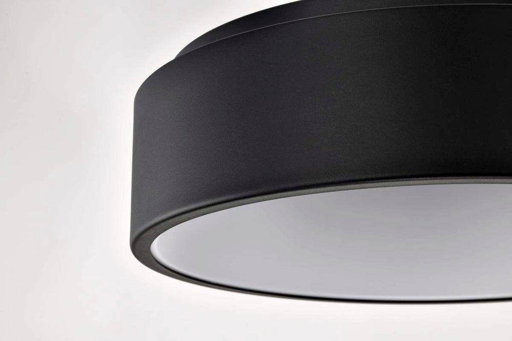 Flush Mount Nuvo 62-1452R1 Orbit - 20 Watt LED Flush Mount - CCT Selectable 3000K/4000K/5000K - Black Finish Nuvo