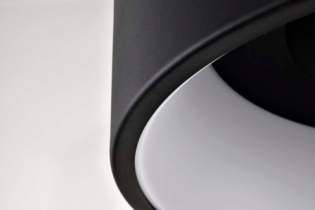 Flush Mount Nuvo 62-1452R1 Orbit - 20 Watt LED Flush Mount - CCT Selectable 3000K/4000K/5000K - Black Finish Nuvo