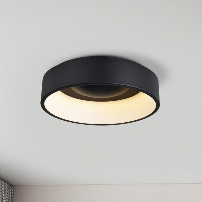 Flush Mount Nuvo 62-1452 Orbit - 20W LED Flush Mount - Black Finish Nuvo