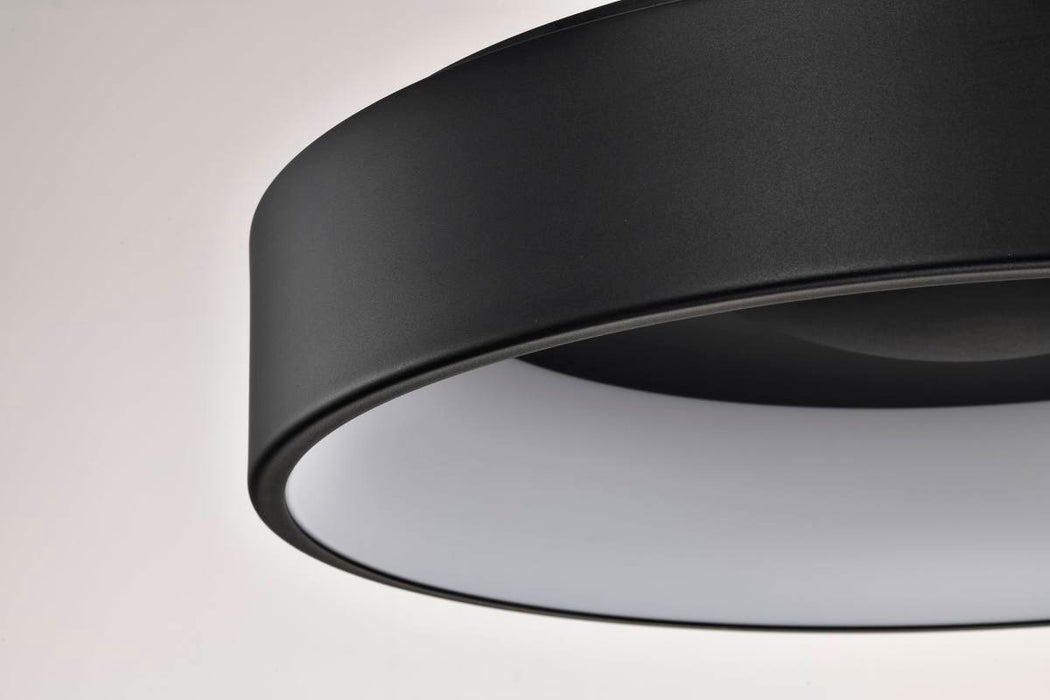 Flush Mount Nuvo 62-1454R1 Orbit - 30 Watt LED Flush Mount - CCT Selectable 3000K/4000K/5000K - Black Finish Nuvo