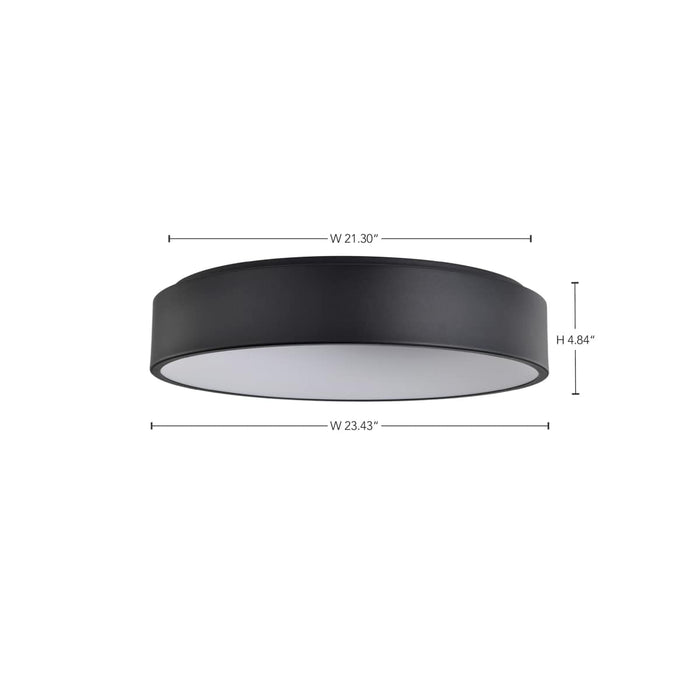 Flush Mount Nuvo 62-1454 Orbit - 30W LED Flush Mount - Black Finish Nuvo