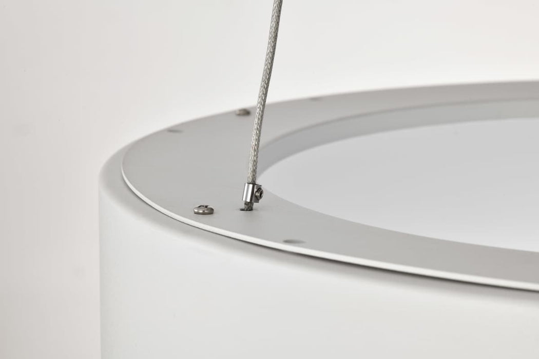 Pendant Nuvo 62-1455R1 Orbit - 20 Watt LED Pendant - CCT Selectable 3000K/4000K/5000K - White Finish Nuvo