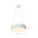 Pendant Nuvo 62-1455R1 Orbit - 20 Watt LED Pendant - CCT Selectable 3000K/4000K/5000K - White Finish Nuvo