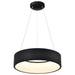 Pendant Nuvo 62-1456R1 Orbit - 20 Watt LED Pendant - CCT Selectable 3000K/4000K/5000K - Black Finish Nuvo