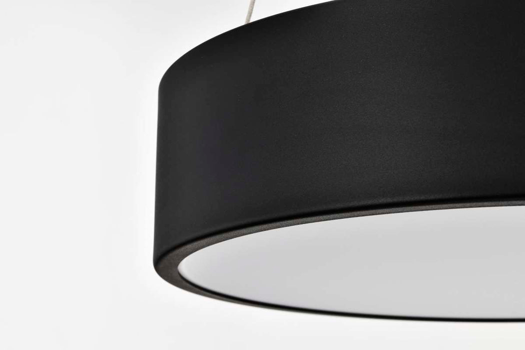 Pendant Nuvo 62-1456R1 Orbit - 20 Watt LED Pendant - CCT Selectable 3000K/4000K/5000K - Black Finish Nuvo