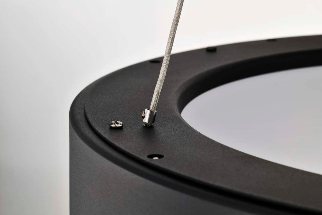 Pendant Nuvo 62-1456R1 Orbit - 20 Watt LED Pendant - CCT Selectable 3000K/4000K/5000K - Black Finish Nuvo