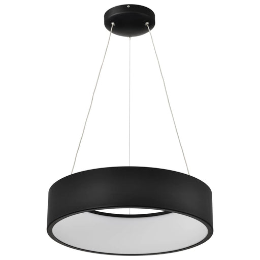 Pendant Nuvo 62-1456R1 Orbit - 20 Watt LED Pendant - CCT Selectable 3000K/4000K/5000K - Black Finish Nuvo