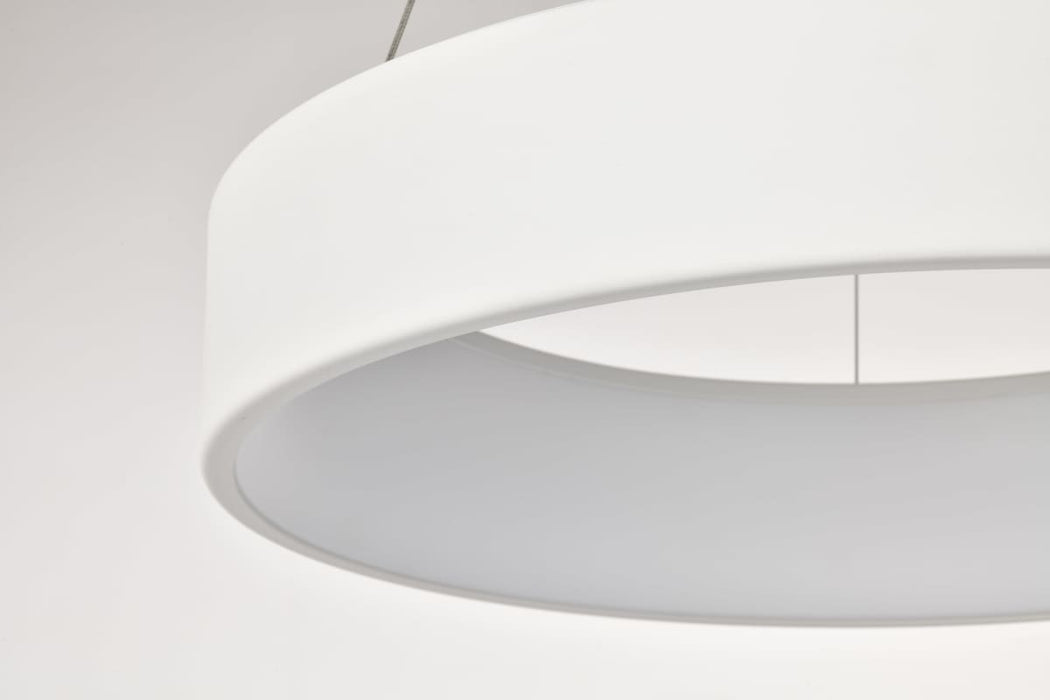 Pendant Nuvo 62-1457R1 Orbit - 30 Watt LED Pendant - CCT Selectable 3000K/4000K/5000K - White Finish Nuvo